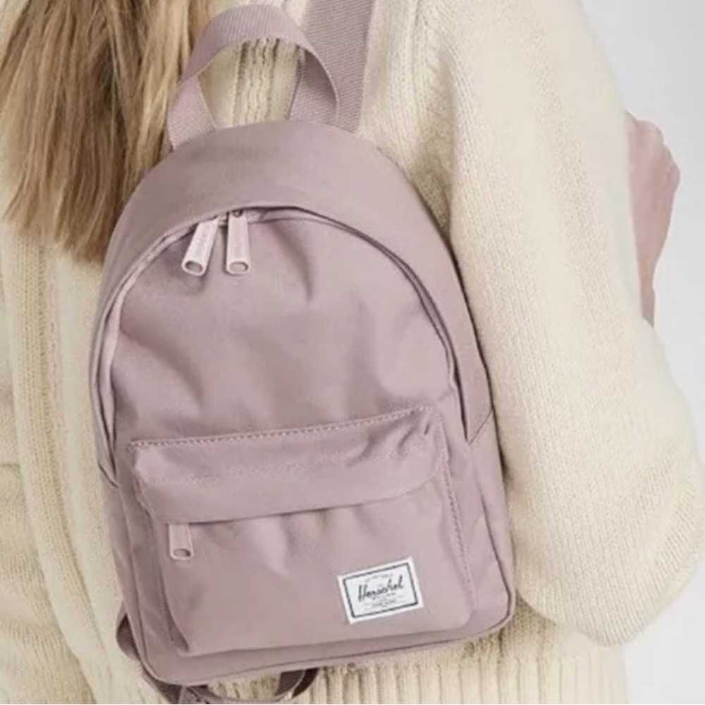 π±β¨ VEGAN! Gently Used Herschel Supply Co Light Pink Backpack - Picture 5 of 6